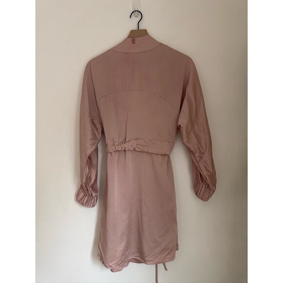 Lunya Good In Bed Washable Silk Kimono Robe - Dusty Rose Pink XS/S - Picture 6 of 8